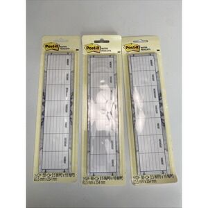 Post-it Notes Weekly Planner Tear Off Sticky Set Of 3